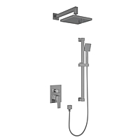 Душевая система RUSH Thira TR3635-41 встраиваемая хром