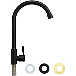 Кран на одну воду BRIMIX 9311 нержавеющая сталь черный