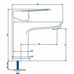 Смеситель для раковины Knotlor EcoFlow KN-10 хром