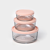 Набор форм для хранения продуктов ABAN из 3 предметов 0318/SE0318GCL