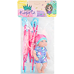 Пупс с коляской Miss Kapriz MK2320K-CA в пакете