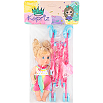 Пупс с коляской Miss Kapriz MK2320K-GB в пакете