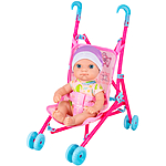 Пупс с коляской Miss Kapriz MK2320K-CC1 в пакете