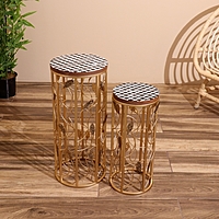 Подставка для цветов "Финч" (набор 2 шт), диаметр 25 и 20 см