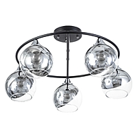 Люстра "Капель" 5х60Вт Е27 Чёрный 55х55х25,5см