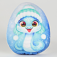 Мягкая игрушка «Яйцо-змея в шапке ушанке»