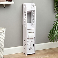 Пенал для ванной комнаты Париж, напольный, 15 х 15 х 80 см, пластик