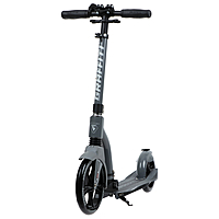 Самокат городской GRAFFITI Cross 230, колёса PU 230/180 мм, с передним амортизатором, ABEC 9 Carbon
