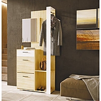 Вешалка "Росс", 900х350х2000, дуб сонома / белый