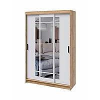 Шкаф-купе БРУНО корпус Дуб Вотан/Белый гладкий 1310х2000х500