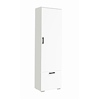 Прихожая НИКА Шкаф платяной Белый гладкий 600х2032х354
