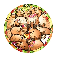 Головоломка Вкладыш-пазл "Капибары"