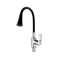 Смеситель для кухни Fashun A4253+B14 гибкий излив черный