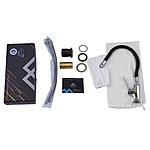 Смеситель для кухни Fashun A4186-7 гибкий излив черный/хром