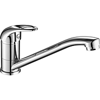 Смеситель для кухни Fashun A4203 длинный излив хром