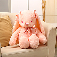 Мягкая игрушка "Зайка" с бантиками, 60 см, цвет МИКС