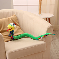 Мягкая игрушка "Змея" с разноцветым животиком, 95 см