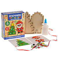 Школа талантов Набор для творчества Ёлочная игрушка Мозаика 2 шт