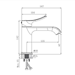 Смеситель для раковины Haiba HB10553-3 графит