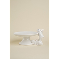 Блюдо для торта SL Home "Лесные кролики", 30,5х25х15,5 см