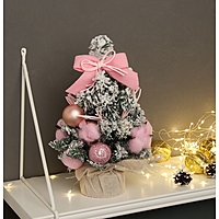 Ёлка декор "Сюрприз в мешочке" 31х17 см, розовый