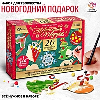 Школа талантов Набор для творчества Новогодний подарок 20 основ под раскраску