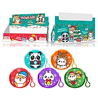 Кошелёк детский "Котик праздничный", плюшевый, цвет МИКС