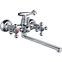 Смеситель для ванны Ledeme L2319 длинный излив