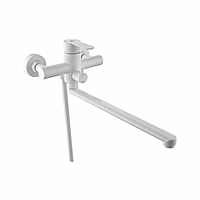 Смеситель для ванны Fashun A52201-8 длинный излив белый