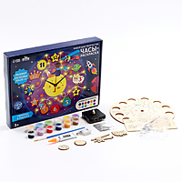 Часы своими руками. Часы - расскраска под роспись «Космос», новогодний набор для творчества