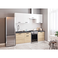 Кухня Варя 2200х600 сонома + белый