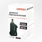 Домкрат Skyway S01804012 4 т бутылочный с клапаном в сумке