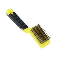 Щетка для чистки автомобиля 18 см, металическая щетина