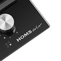 Варочная панель HOMSair HGG646BK, газовая, 4 конфорки, чёрный