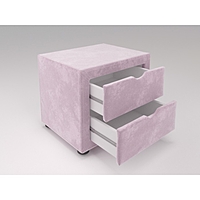 Тумба прикроватная  Монмар 500х350х420 Розовый Велюр