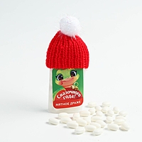 Драже в банке тик-так "Сказочного года" с шапкой