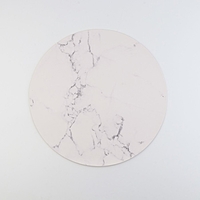 Салфетка сервировочная «Мрамор», d=38 см, цвет белый