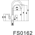 Смеситель для кухни Fmark FS0162 под фильтр сатин