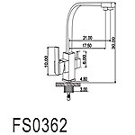 Смеситель для кухни Fmark FS0362 под фильтр сатин