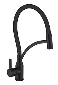 Смеситель для кухни Fmark FS8244H-01 гибкий излив черный