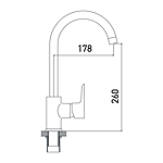 Смеситель GROSS AQUA Space White Chrome 3118288СW-В02 белый