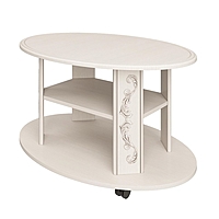 Стол журнальный «Каролина», 900×600×525 мм, патина, цвет вудлайн кремовый