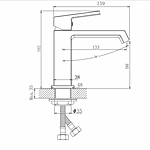 Смеситель для раковины Haiba HB10575-8 белый