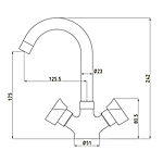 Смеситель для раковины GROSS AQUA Forma 6015084С-08 6022