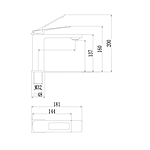 Смеситель для раковины Savol S-009001Q графит