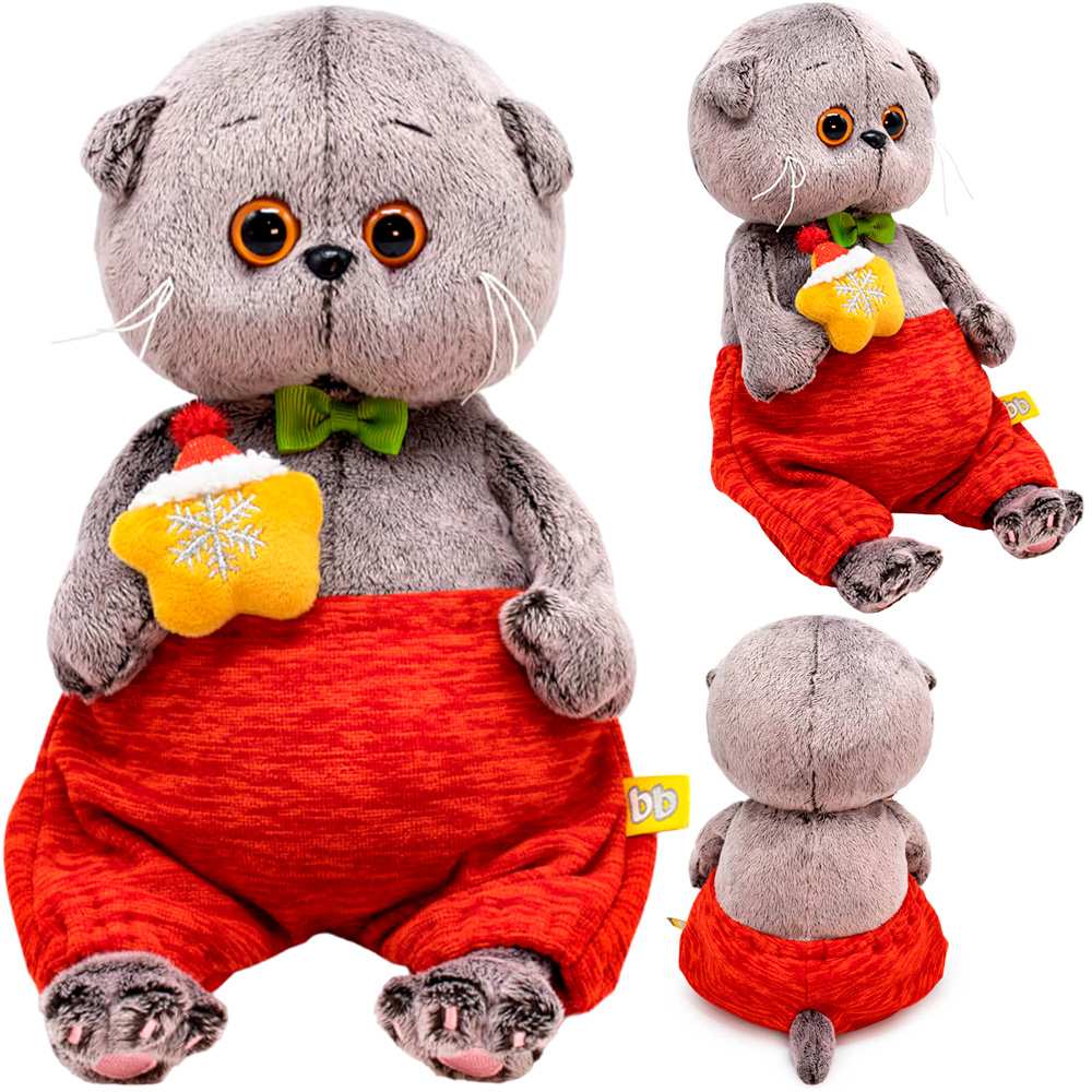 Мягкая игрушка Басик Baby с новогодней игрушкой BB-127