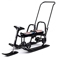 Снегокат Барс 507 Twins Baby Wheel Ёжики для двоих
