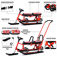 Снегокат Барс 507 Twins Baby Wheel Медвежонок для двоих