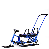 Снегокат Барс 507 Twins Baby Wheel Пингвинчики для двоих
