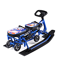 Снегокат Барс 507 Twins Baby Wheel Пингвинчики для двоих